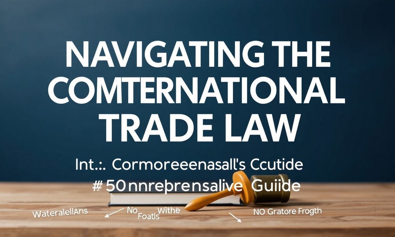 Navigating the Complexities of International Trade Law: A Comprehensive Guide