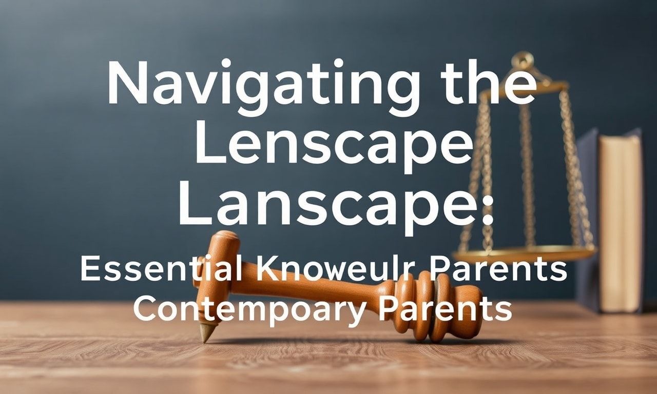 Navigating the Legal Landscape: Essential Knowledge for Modern Parents