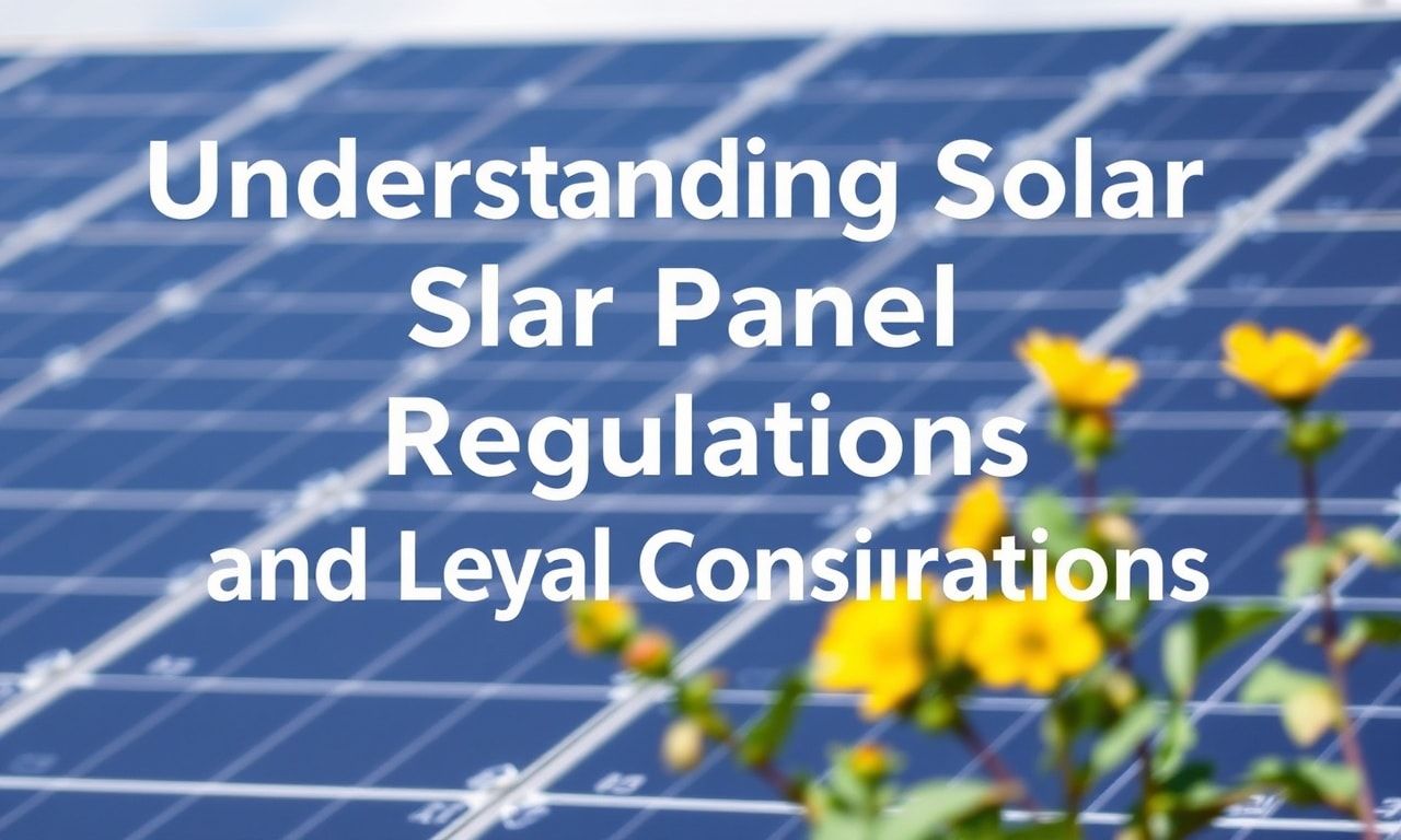 Understanding Solar Panel Regulations and Legal Considerations