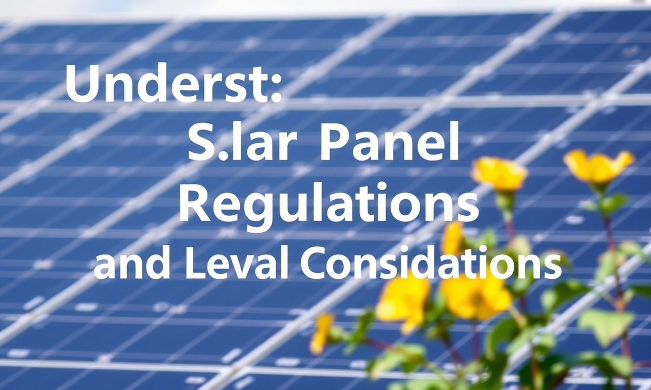 Understanding Solar Panel Regulations and Legal Considerations