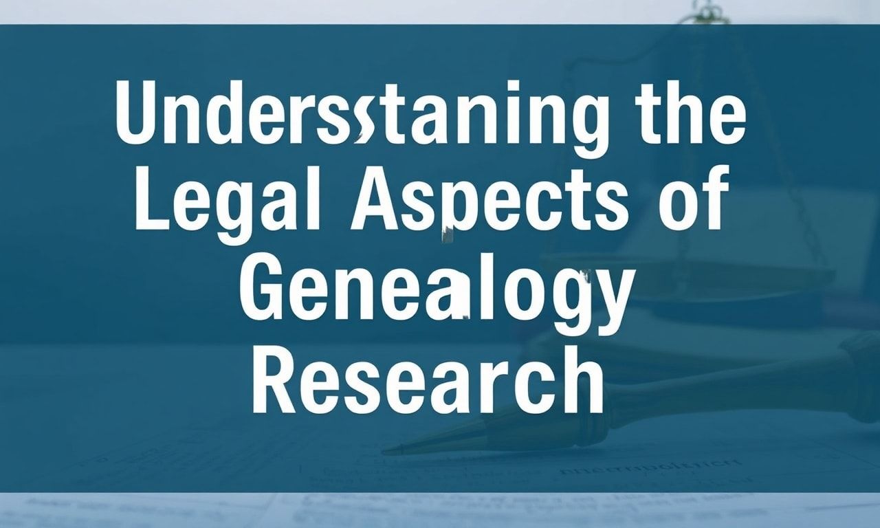 Understanding the Legal Aspects of Genealogy Research