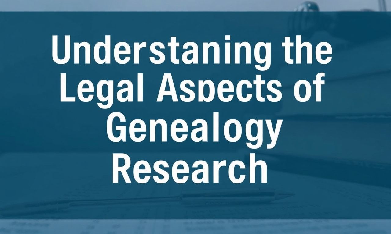 Understanding the Legal Aspects of Genealogy Research