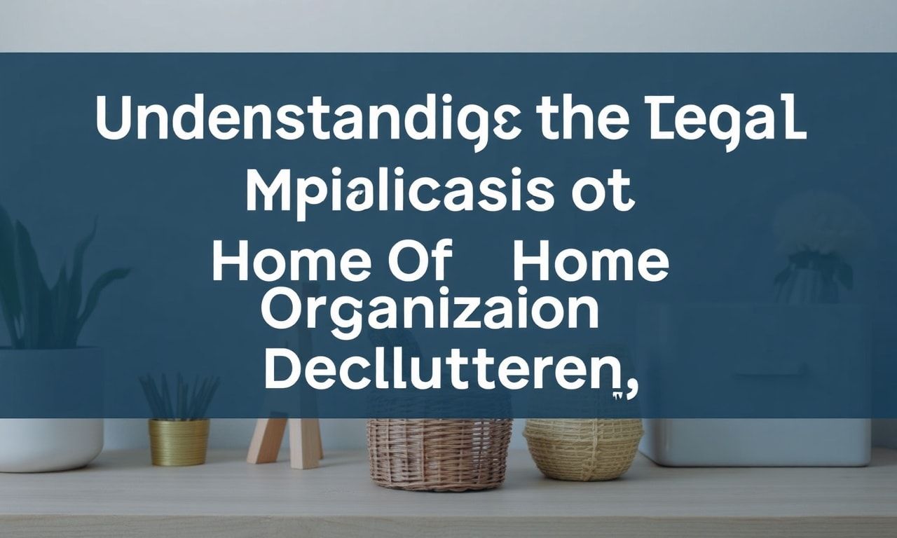 Understanding the Legal Implications of Home Organization and Decluttering