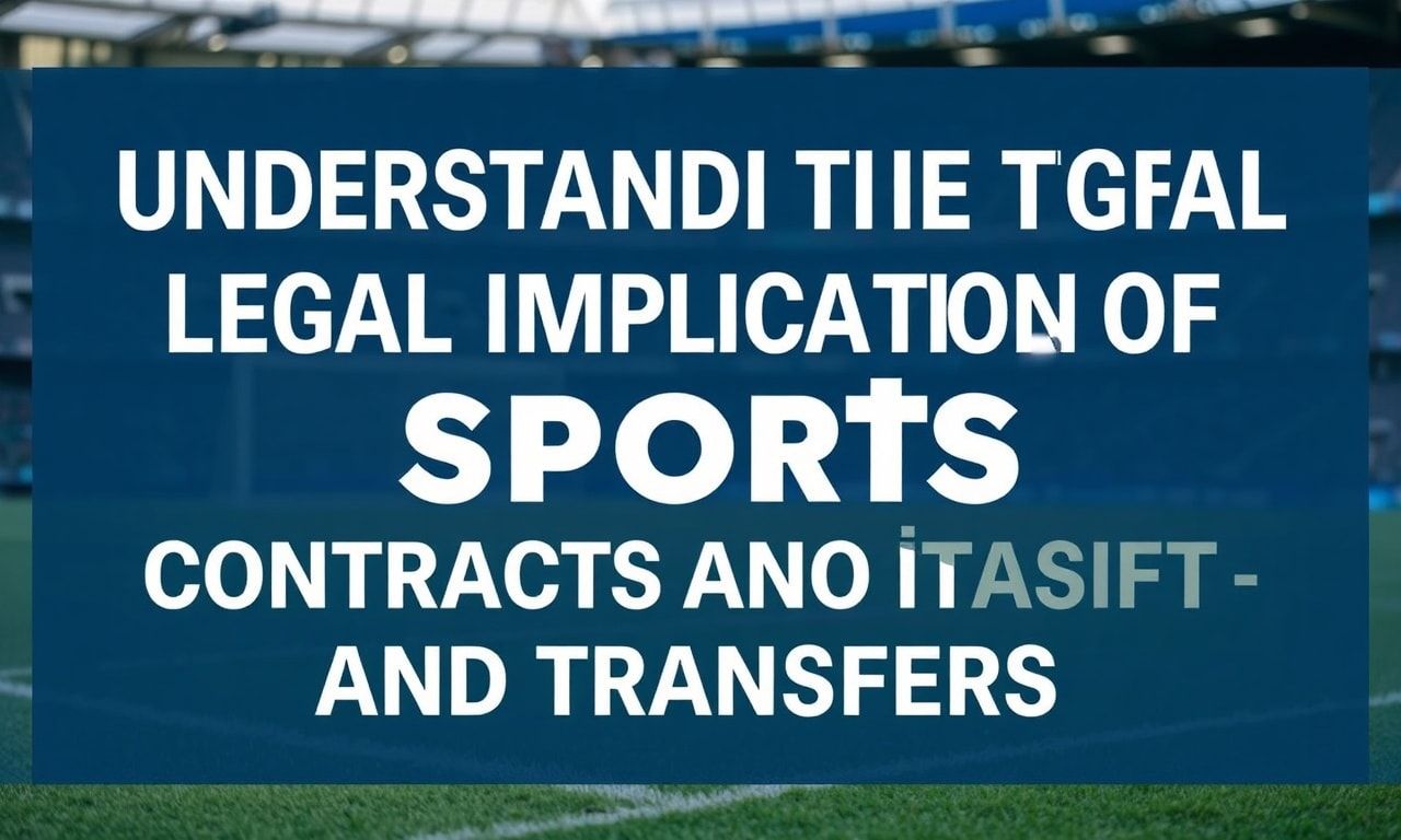 Understanding the Legal Implications of Sports Contracts and Transfers