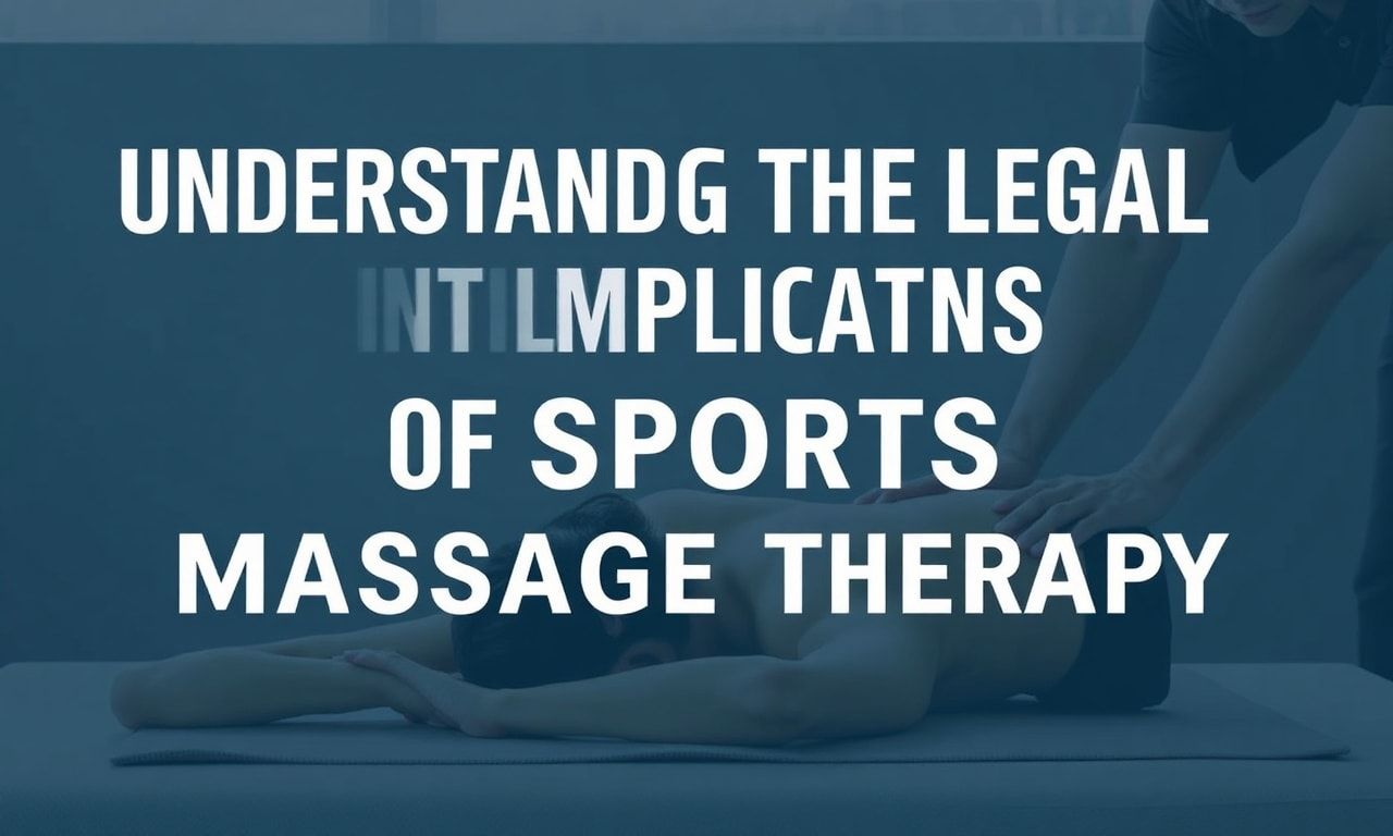 Understanding the Legal Implications of Sports Massage Therapy