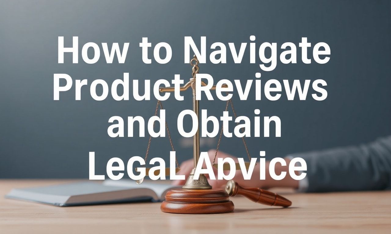 How to Navigate Product Reviews and Get Trusted Legal Advice