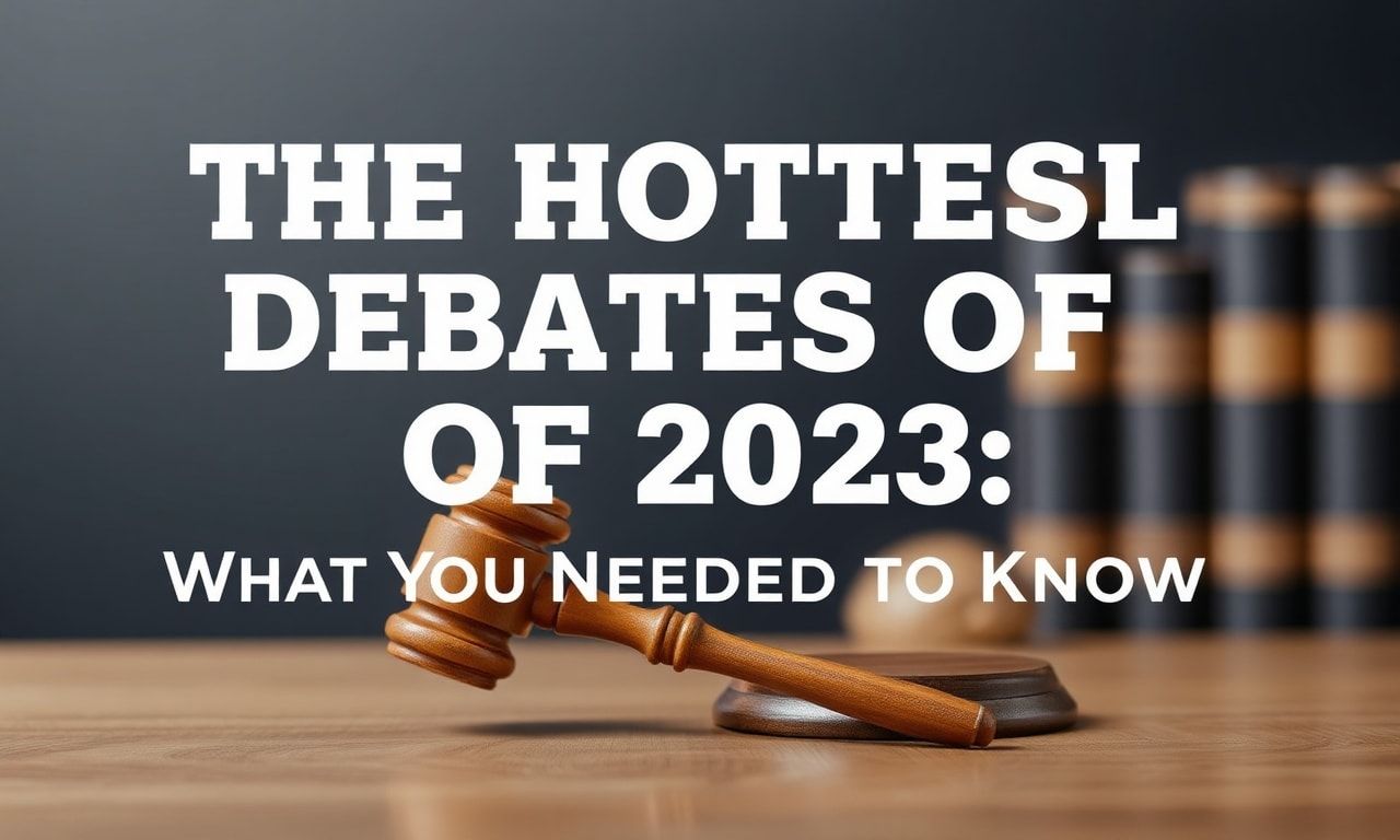 The Hottest Legal Debates of 2023: What You Need to Know