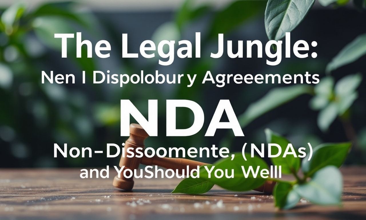 The Legal Jungle: Why I Hate Non-Disclosure Agreements (NDAs) and You Should Too