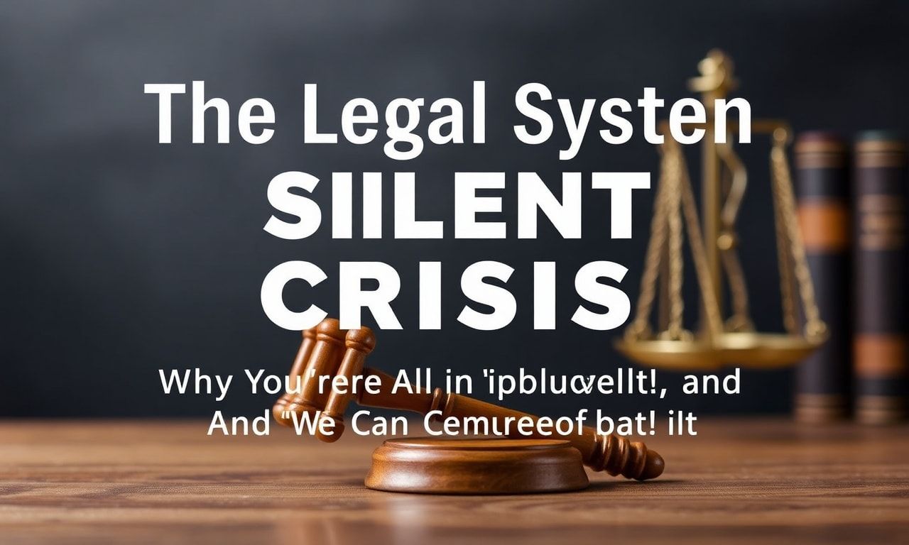 The Legal System's Quiet Crisis: Why We're All Screwed (And What We Can Do About It)
