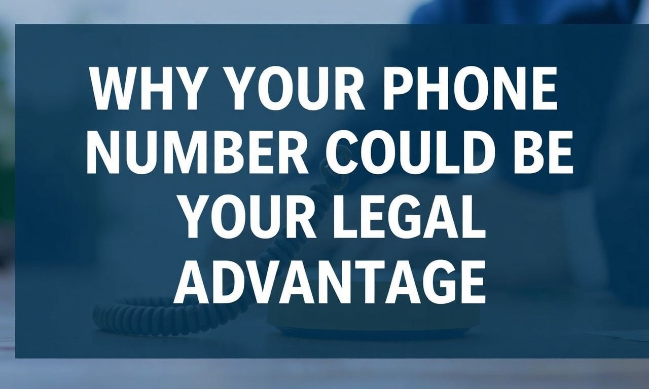 Why Your Phone Number Could Be Your Courtroom Ally